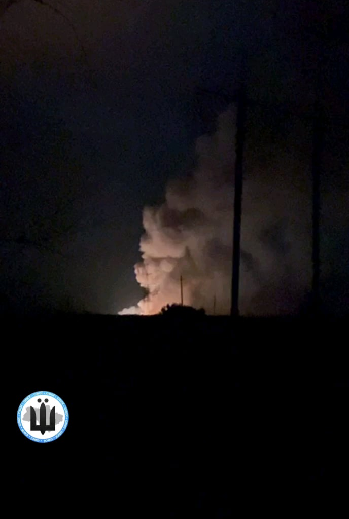 Ammo dump hit in voronezh, russia (close to kursk)