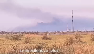 Large explosion at Marinovka Air Base in Volgograd