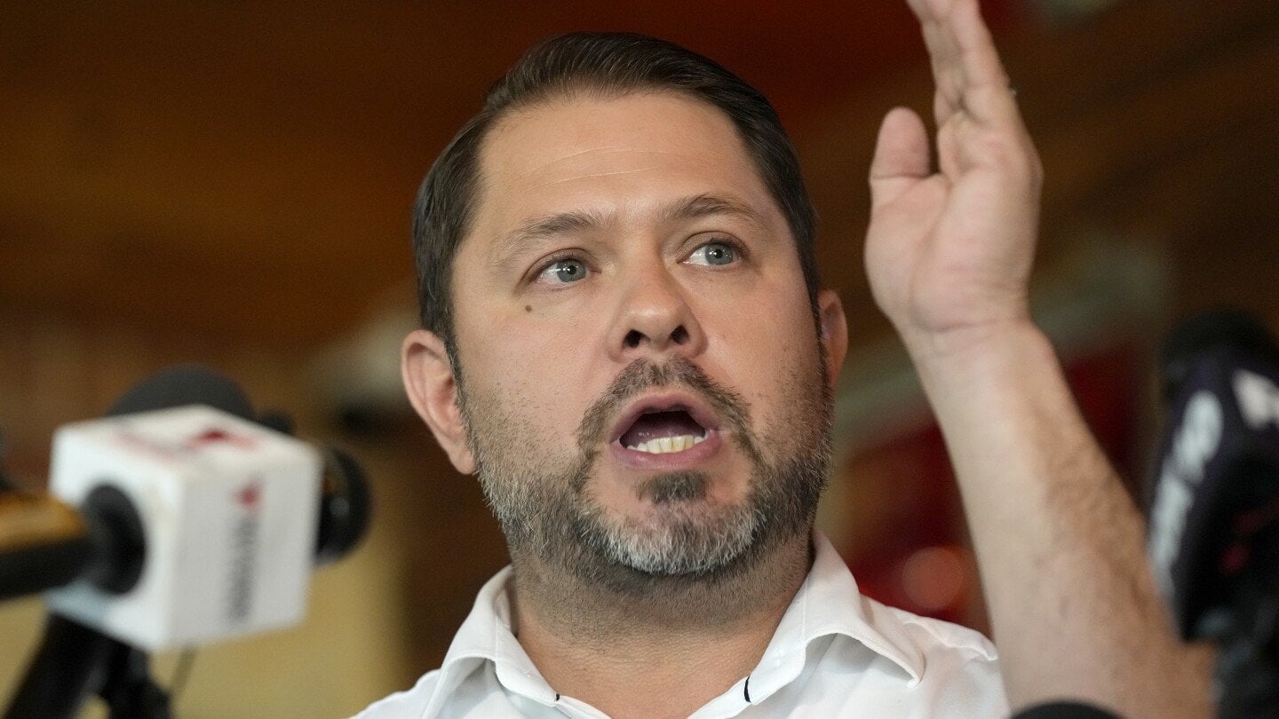 Democrat Ruben Gallego promotes Republican support in his Arizona Senate campaign against Kari Lake