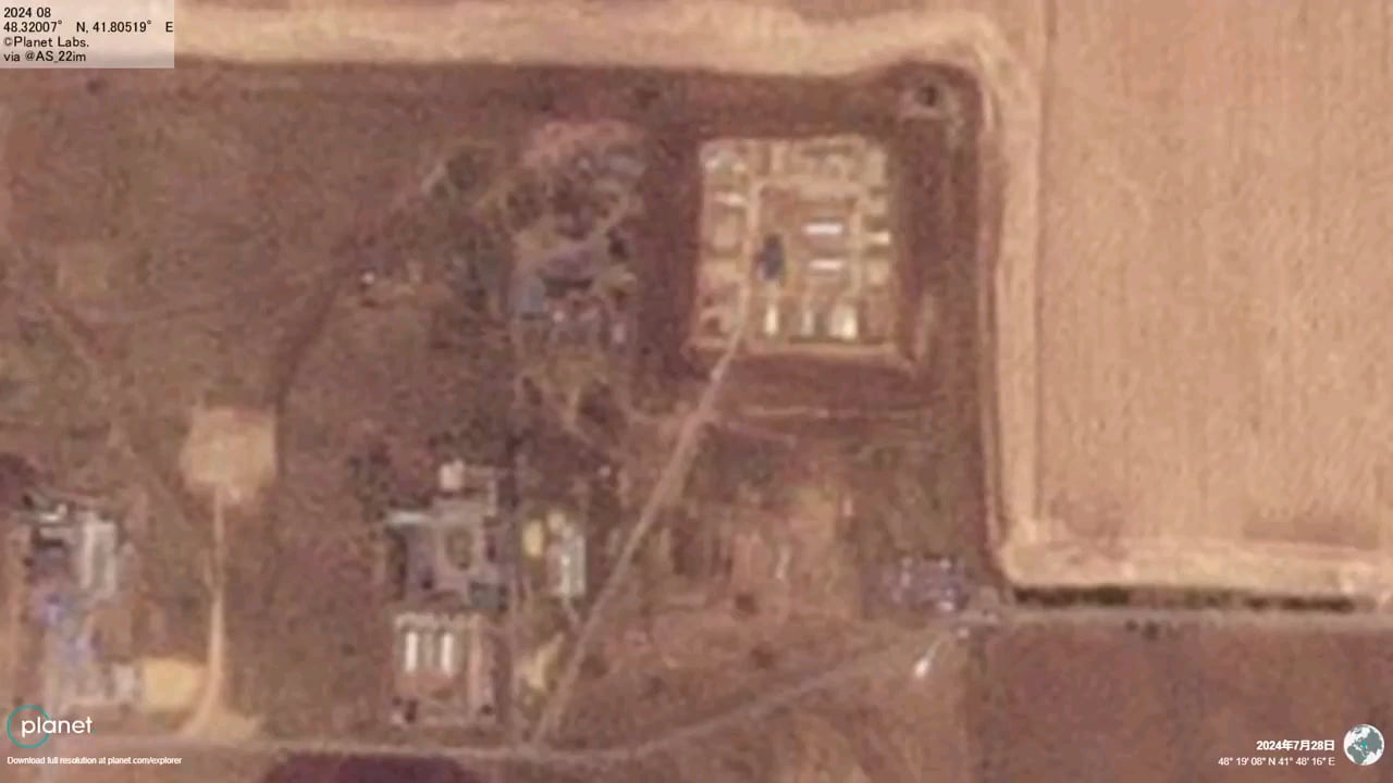 First satellite pictures of Morozovsk air base after tonight's attack