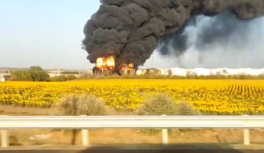 The oil depot used by the Russian military has been burning for three days in a row in Russia