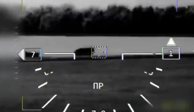 Russian forces released helicopter guncam footage of them accidentally taking out their own convoy with guided missiles.