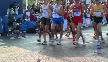 While watching the men’s 20km walk, I noticed that every single walker is “cheating”. Is there a large amount of leeway  in the sport?