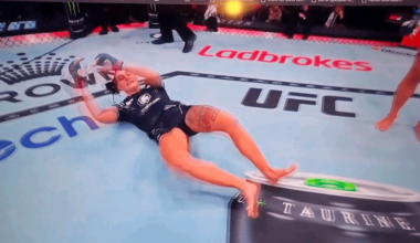 This UFC fighters celebration in the Australia card.