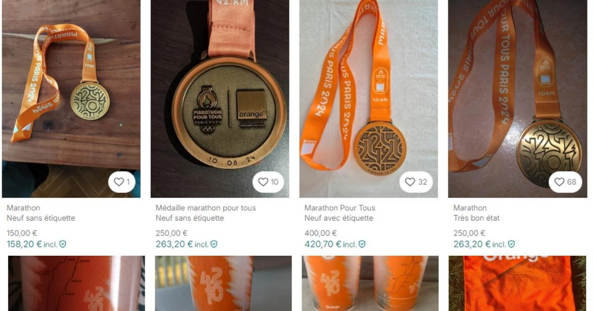 «Une honte» : des médailles du «Marathon pour tous» des JO de Paris 2024 revendues à prix d'or sur Internet