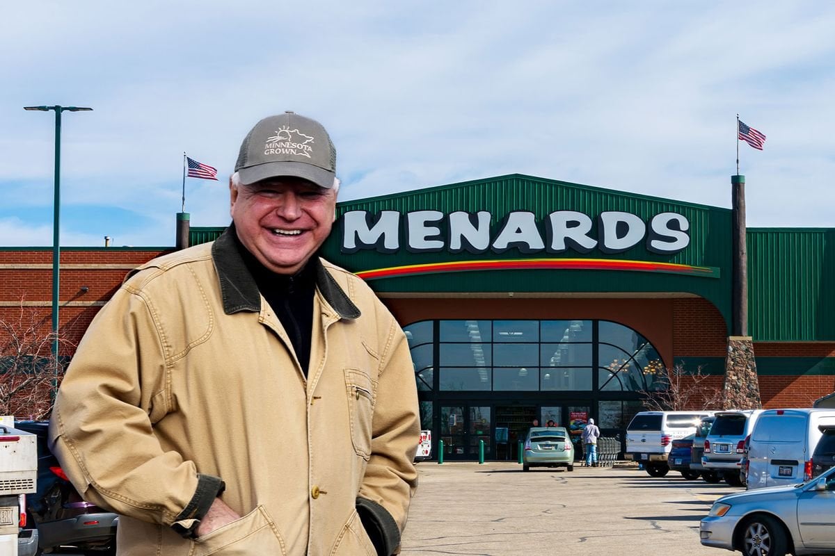 Tim Walz shops at Menards, making our Hallmark governor dreams a reality