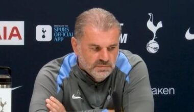 Ange Postecoglou on Solanke's ankle injury: "Think of the poor old manager mate. Forget the player, what about me? I have just lost my key striker a week and a half after buying him. I need an arm around me!"