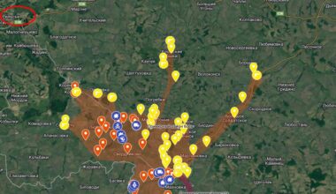 Map of AFU advancement in the Kursk region