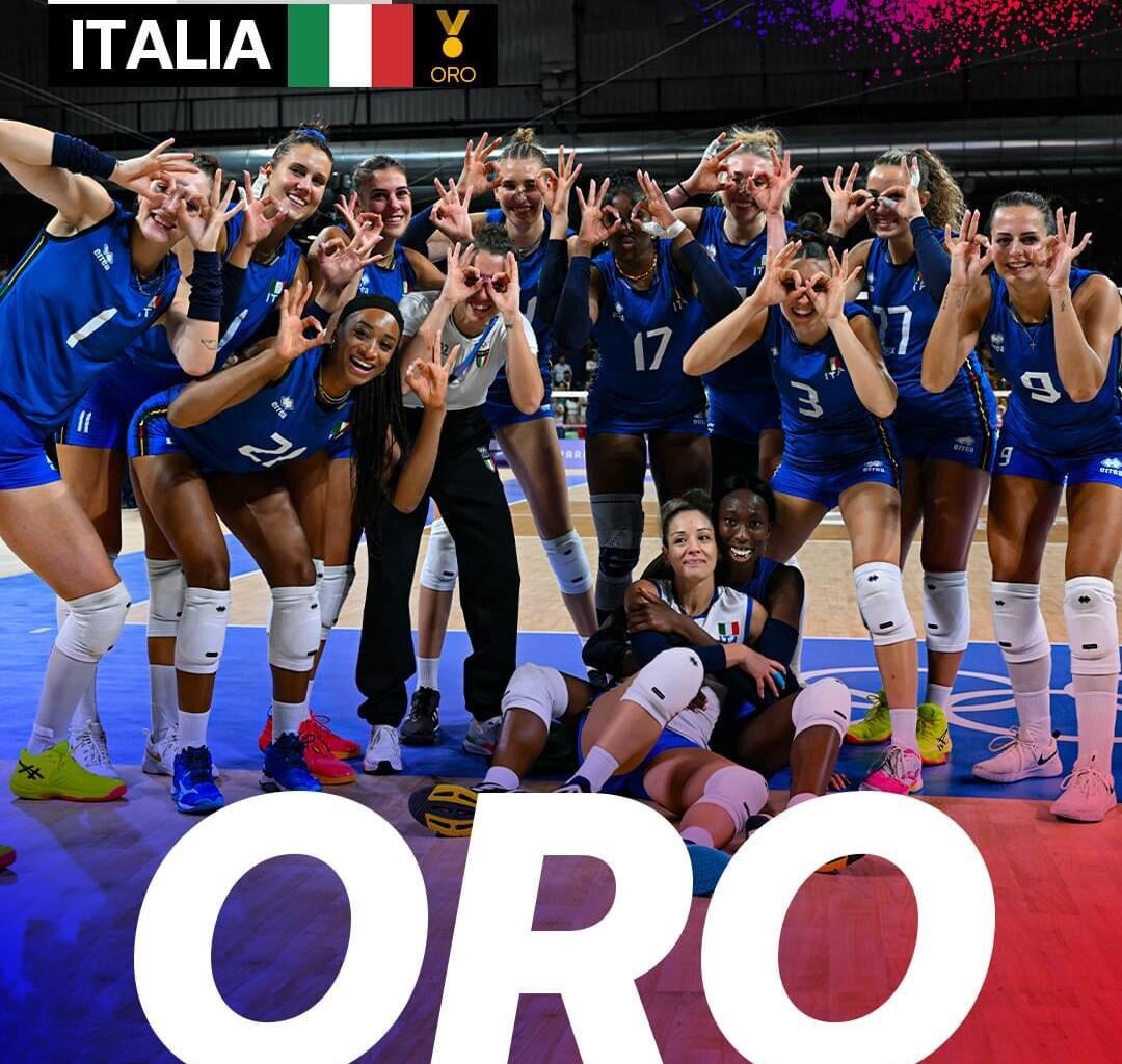 Italy defeats USA in 3 sets for Gold in Volleyball!