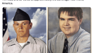 Tim Walz & JD Vance at approximately the same age. Your move, America!