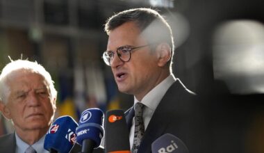 Le chef de la diplomatie ukrainienne est à Bruxelles