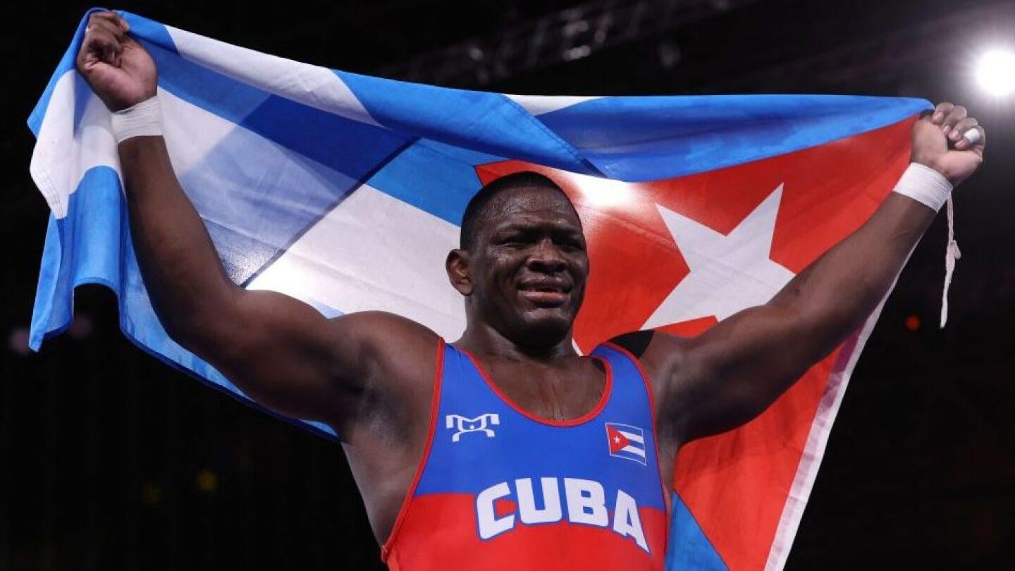 Mijain Lopez of Cuba wins his FIFTH consecutive gold medal in Greco-Roman wrestling