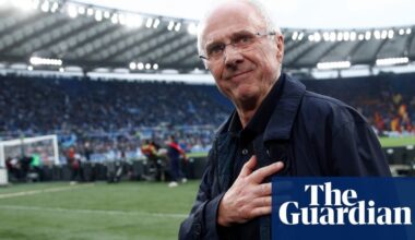 Sven-Göran Eriksson, England’s first overseas manager, dies aged 76