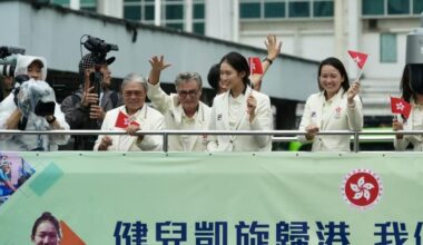 🇭🇰 Homecoming parade for Hong Kong athletes