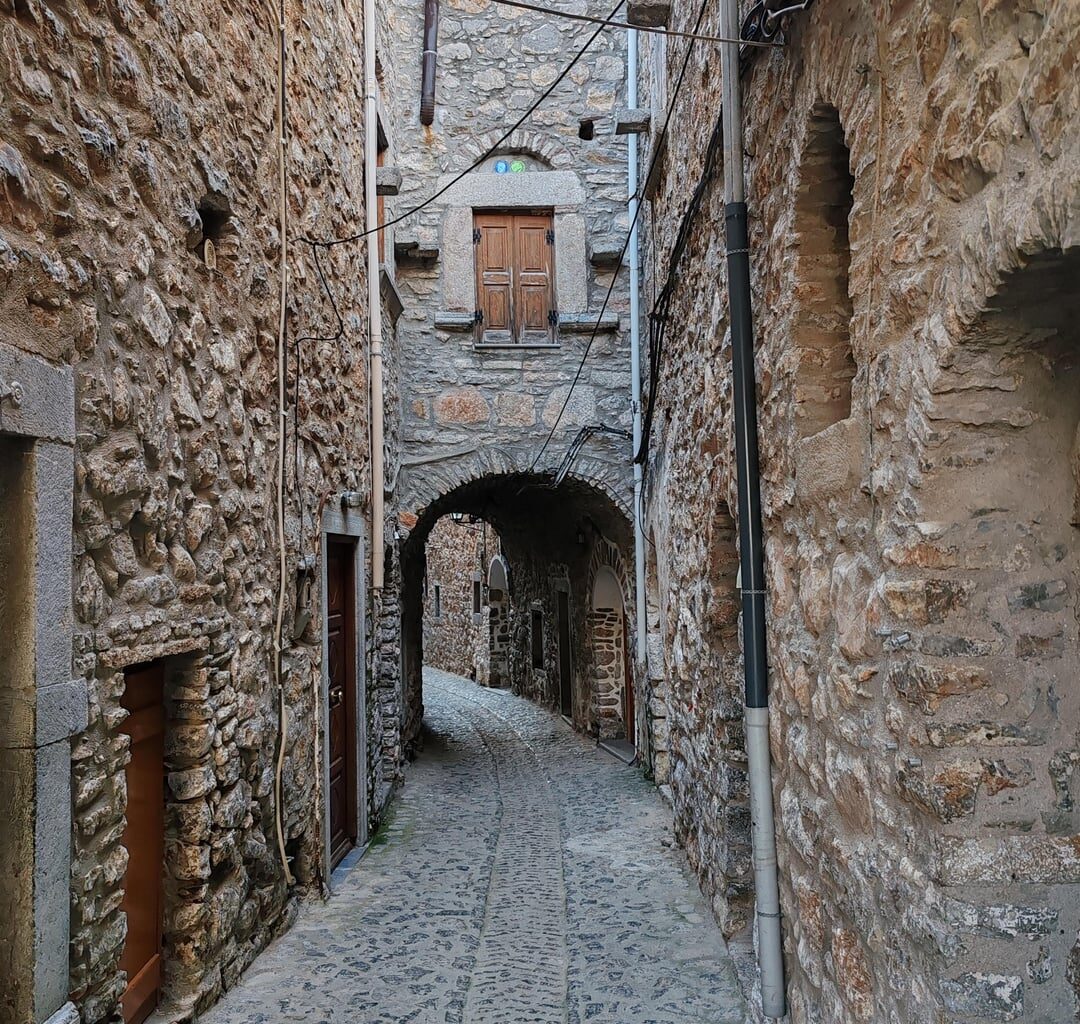 Mesta streets, Chios, Greek Islands.