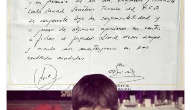 Messi's first contract