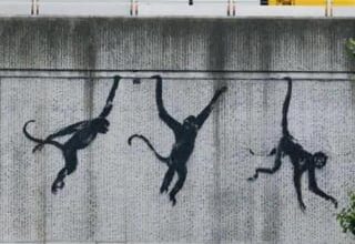 Some new Banksy work that has turned up in London this week