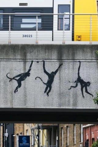 Some new Banksy work that has turned up in London this week