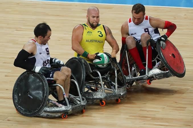 Are you watching the AUS vs GBR Wheelchair Rugby? It is live now and is a super close game!