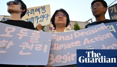 South Korea’s climate law violates rights of future generations, court rules • Absence of legally binding targets for greenhouse gas reductions from 2031-49 deemed unconstitutional