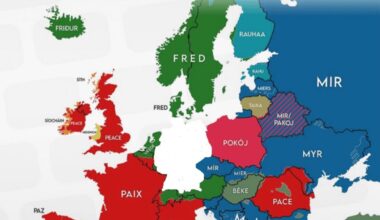 How to say ‘Peace’ in different European languages