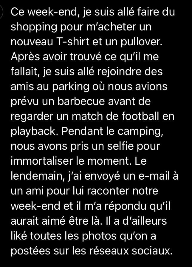 Les mods n’ont qu’à bien se tenir, voici un texte 100% validé par le dictionnaire français (non j’ai pas du tout le seum d’avoir fait un poteau marrant censuré car avec de l’nglois)