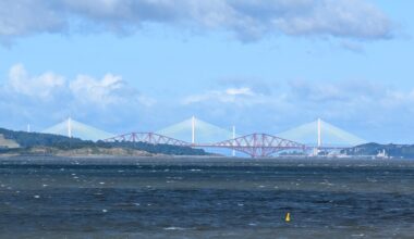 So many bridges in Edinburgh. This is the Forth bridge I've seen today.