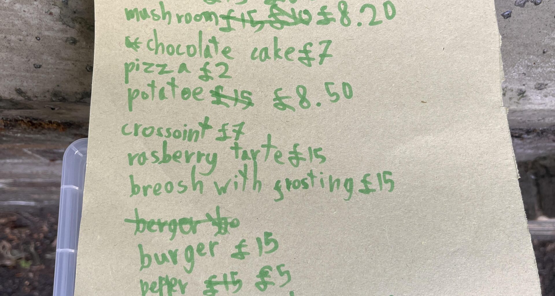 My daughter's really caught on to the cost of living crisis