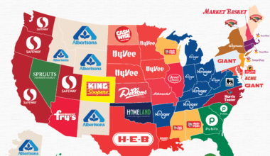 [OC] The Most Popular Grocery Store By State