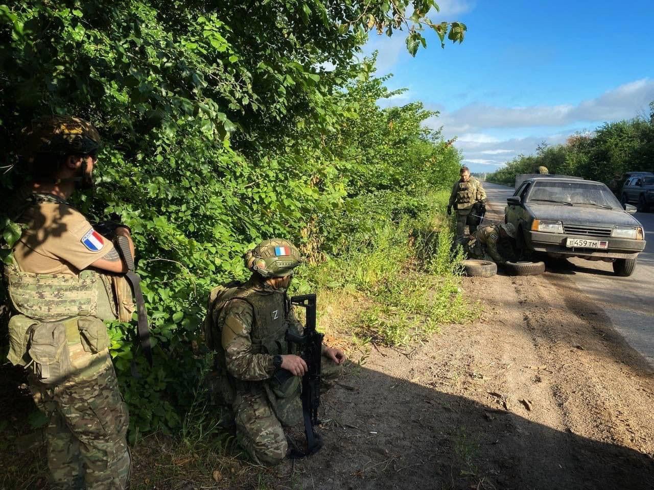 French volunteers fighting with Russian army