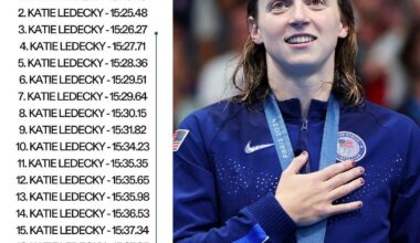 Stats to show how dominant Ledecky is