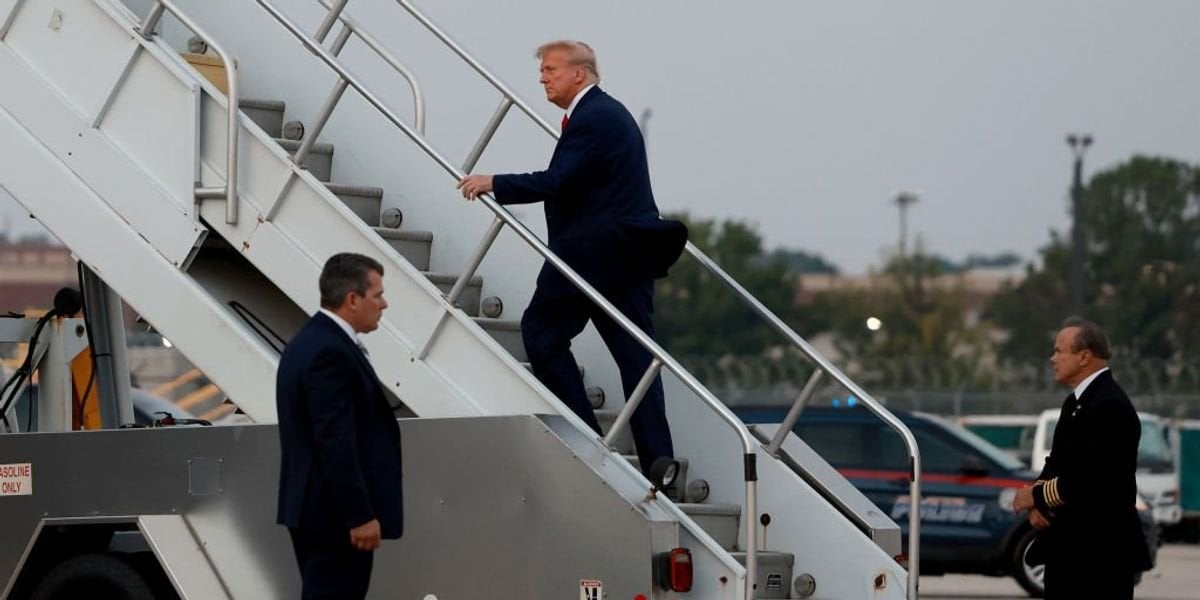 Campaign says it learned from media that Trump jetted to events in Jeffrey Epstein's plane