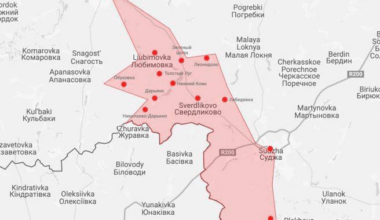 According to Russian mass media, the area of ​​Kursk region "taken" by Ukraine in the last 48 hours is approximately 350 km²