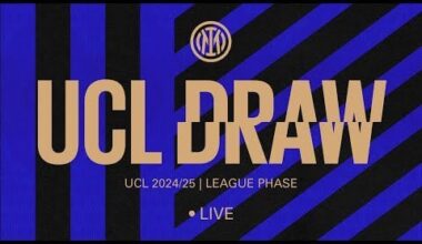 LIVE 2024/25 CHAMPIONS LEAGUE DRAW ⚫🔵