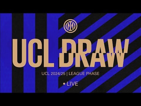 LIVE 2024/25 CHAMPIONS LEAGUE DRAW ⚫🔵