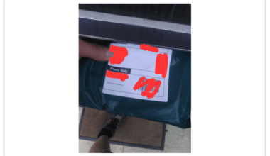 Proof of Delivery photo I received from Royal Mail today. I don't have a door mat.