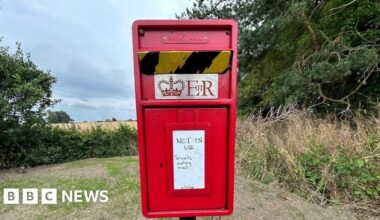 Northumberland postbox closed because snails eating mail