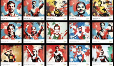 Image Gallery of all Olympic Gold Medalists - makes you realize what a huge event this was