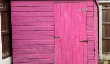 Needs a few more coats but is my shed too bright?