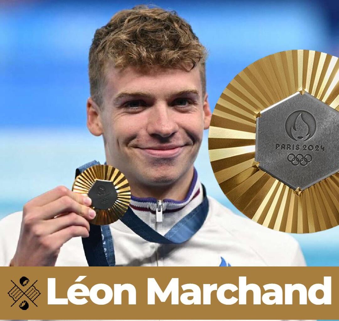 Léon Marchand of France 🇫🇷 gets his fourth individual gold (swimming)! 🥇