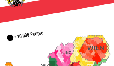 [OC] Population of Austria by districts and federal states