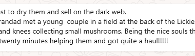 Asked my dad if mushrooms growing in the grass is bad.