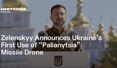 Zelenskyy Announces Ukraine’s First Use of “Palianytsia” Missile Drone