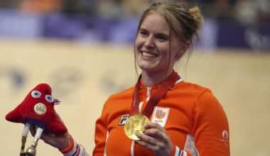 Track cyclist Caroline Groot of the Netherlands won the first gold medal of the Paralympic Games