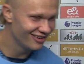 Erling Haaland on the reporter's friend not captain him in FPL before yesterday's City-Ipswich game (scored a hat-trick): "That's sad for him and I don't care"