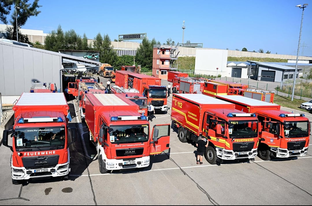 Major German donation for Ukrainian firefighters.