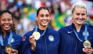 USWNT soccer star Lynn Williams says she broke her gold medal while partying at Paris Olympics