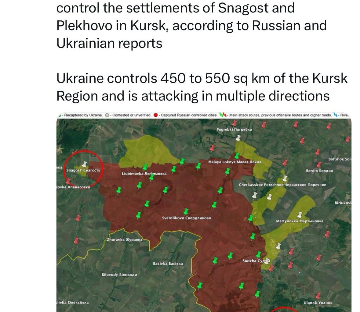 Ukraine keeps gaining more ground in the Kursk incursion.