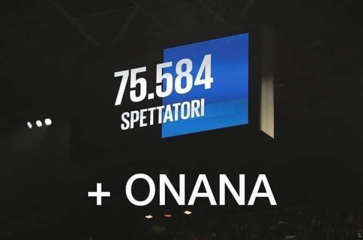 Actual number of spectators yesterday