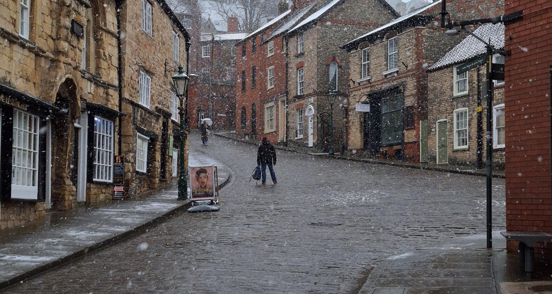 Lincoln in the snow, from earlier this year